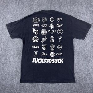 CLSC Pocket Sucks To Suck T-Shirt Mens Large Black Graphic Streetwear
